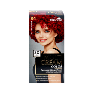 Joanna Permanent Hair Color Cream 34 Intensive Red 1pkt