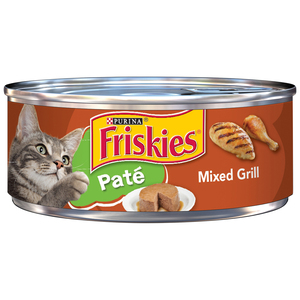 Purina Friskies Pate Wet Cat Food, Pate Mixed Grill 156g