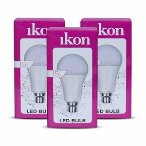 Ikon LED Bulb IKLBB15 15W att B22 3Pcs