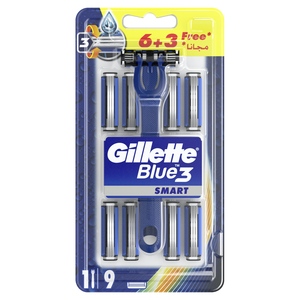 Gillette Blue 3 Smart Men’s Razors 6 + 3