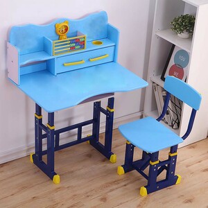 Maple Leaf Kids Study Table+Chair D-002 Blue