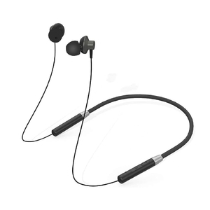 Lenovo Bluetooth Wireless Neckband Earphone Sports Earbuds HE05, Black