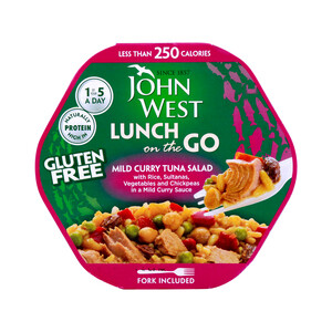John West Lunch On The Go Mild Curry Tuna Salad 220g