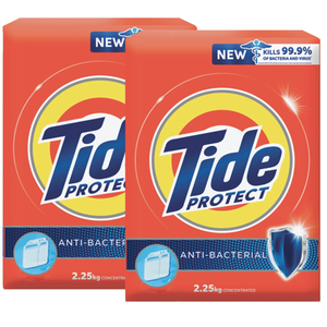Tide Protect Antibacterial Laundry Detergent Semi-Automatic 2 x 2.25kg 