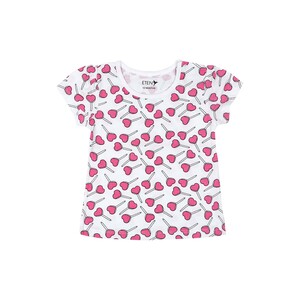 Eten Infant Girls T-Shirt SCCGT08 White 6-24M