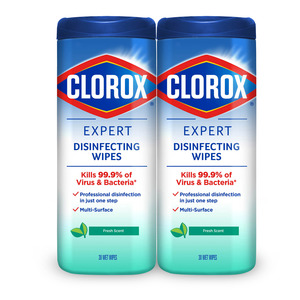 Clorox Expert Disinfecting Wipes Fresh Scent 2 x 30pcs