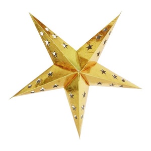 Welcome Xmas Paper Star Lantern 16inch Assorted