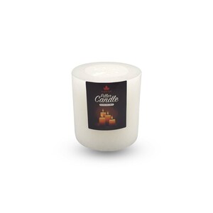 Maple Leaf Pillar Candle P301 3x3inch White