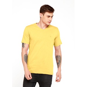 Eten Basic Tshirt V-neck Short Sleeve Lemon Drop