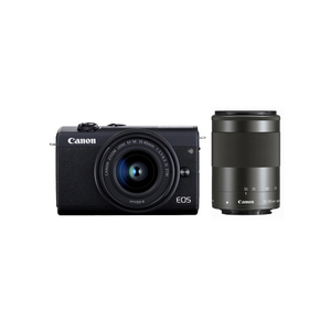 Canon EOS M200 Mirrorless Camera with 15-45mm+55-200 mm Dual Lens Kit