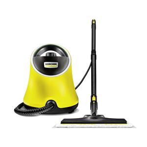 Karcher Steam Cleaner SC 2 Deluxe EasyFix,The entry-level model for steam cleaning without chemicals: The compact SC 2 Deluxe EasyFix with illuminated LED ring for displaying the operating mode. Ideal for all hard surfaces throughout the home.