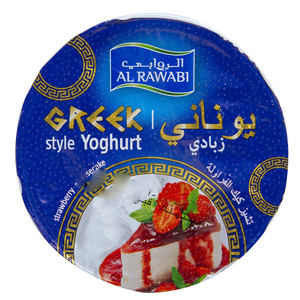 Al Rawabi Greek Yoghurt Strawberry & Cheesecake 150g