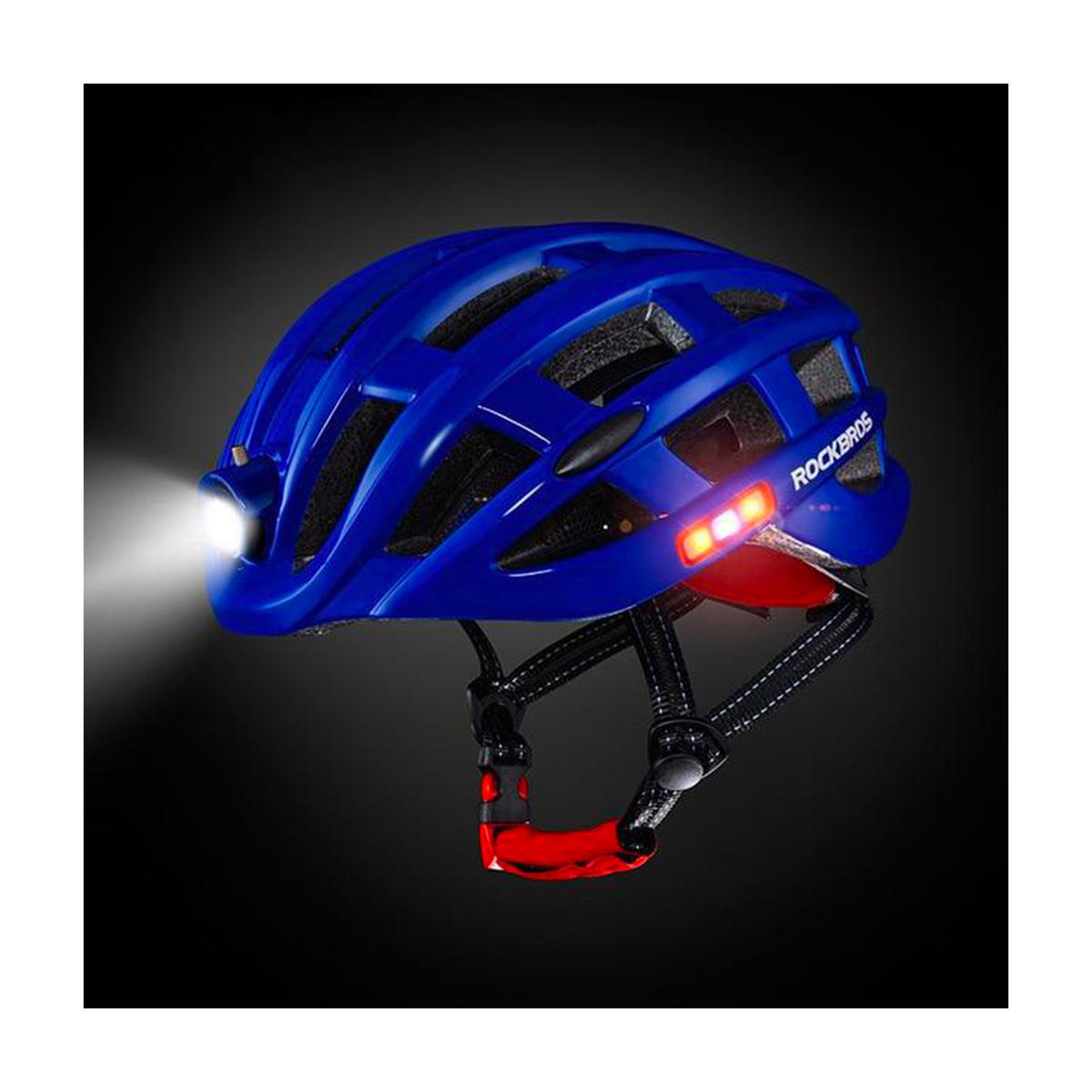 Rockbros Cycling Helmet With Light ZN1001-BL