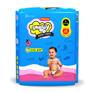 Snuggy Premium Diaper Pants 9-13kg Large 62pcs
