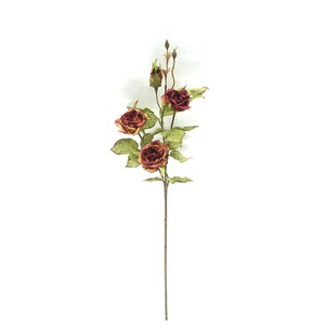 Maple Leaf Artificial Stick Flower Rose 58cm 4725 Assorted