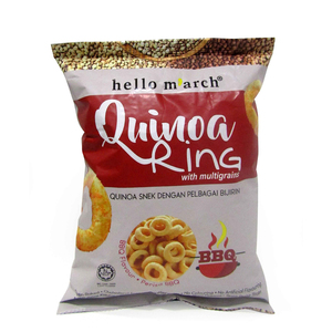 Hello M'Arch Quinoa Ring with Multigrains BBQ Flavour 75g