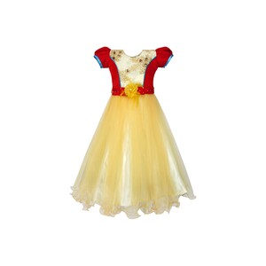 Girls Party Frock GPRNC04Yellow, 8-12Y