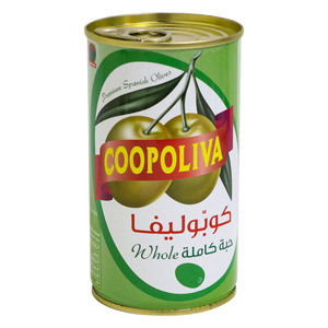 Coopoliva Whole Green Olives 350g
