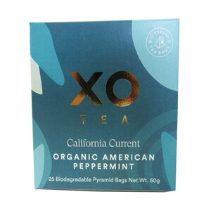 Xo Tea California Current Organic American Peppermint Tea 25 Teabags