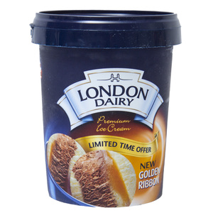 London Dairy Golden Ribbon Premium Ice Cream 500ml