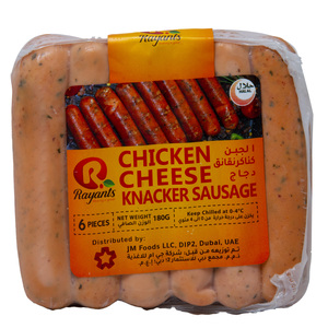 Rayants Chicken Cheese Knacker Sausage 6pcs