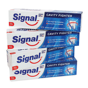 Signal Toothpaste Cavity Fighter Micro-Calcium 100ml 3+1