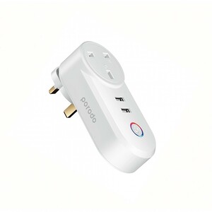 PORODO Smart Wifi Plug with Dual USB Charge PD-WFPU2-WH
