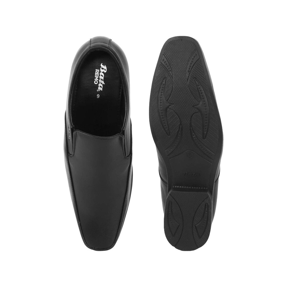 Bata Men's Formal Shoes 851-6674 Black, Size 8 (42) Online at Best ...