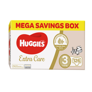 Huggies Diaper Extra Care Mega Box Size 3, 4-9kg 126pcs