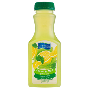 Al Rawabi Lemon & Mint Juice No Added Sugar 350ml