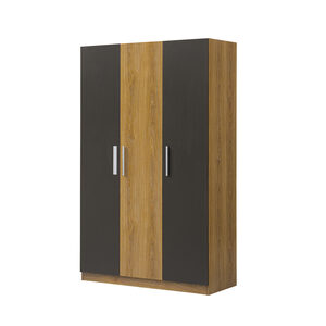 Maple Leaf Wardrobe 3 Door 801-3.Size:200x52x120 Cms(HxWxL)