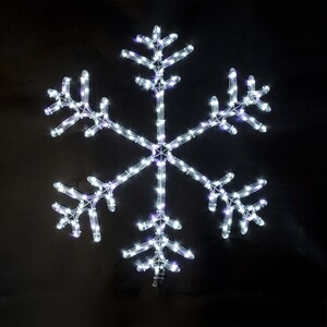 Party Fusion X'mas Neon Snow Flake LED Light S200007 75cm Assorted
