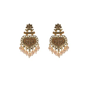 Eten Traditional Ethnic Earrings Antique Oxidized Gold Color WB019