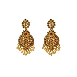 Eten Traditional Ethnic Earrings Antique Oxidized Gold Color WB022