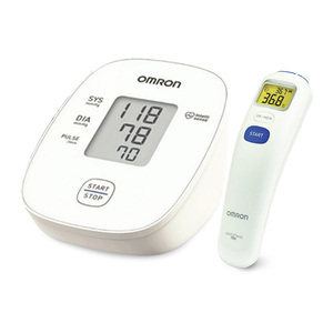 Omron Blood Pressure Monitor M1 Basic + Thermo Meter GT720