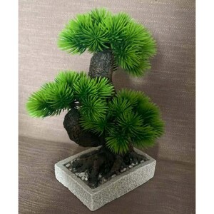 Maple Leaf Artificial Bonsai Plant with Pot BY25 34cm  Assorted