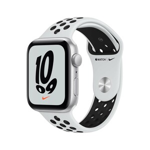 Apple Watch Nike SE GPS MKQ73 44mm Silver Aluminium Case With Pure Platinum/Black Nike Sport Band