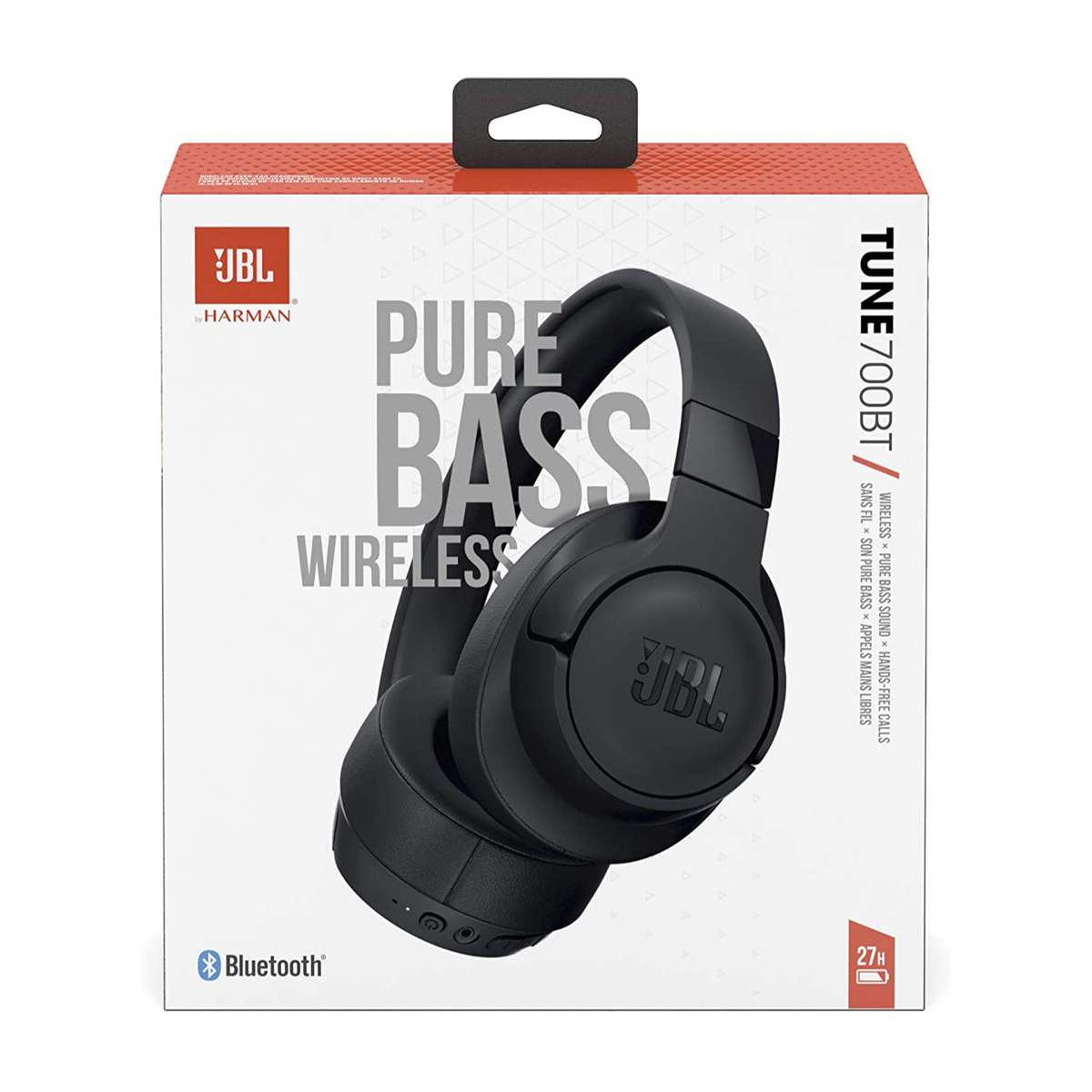 JBL Tune 700BT Wireless Over-Ear Headphones Black