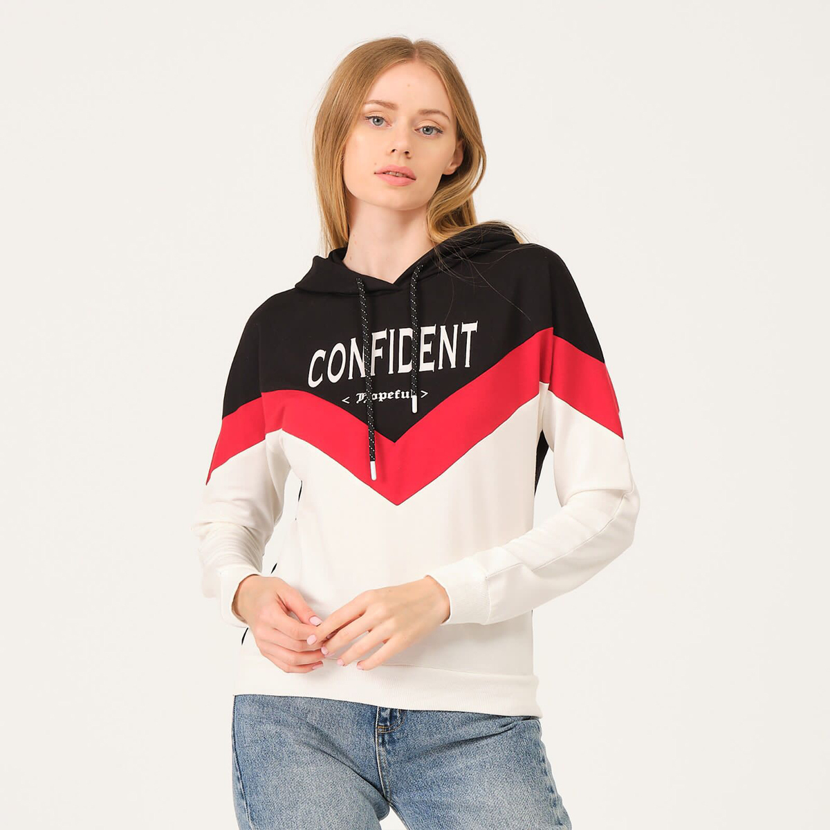 Cortigiani Women's Sweatshirt With Hood CRTSWTL3, Small