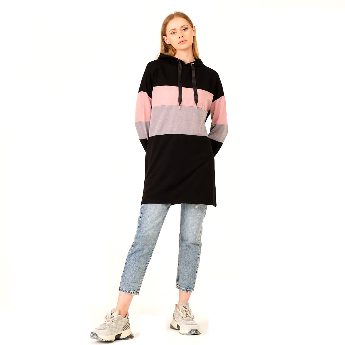 Cortigiani Women's Sweatshirt With Hood CRTSWTL8, Small