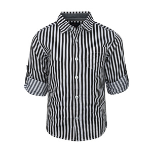 Debackers Boys Shirt Long Sleeve BLD-678-Black 12Y