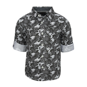 Debackers Boys Shirt Long Sleeve BLD-663-Grey 12Y