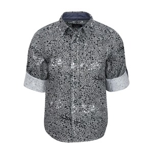 Debackers Boys Shirt Long Sleeve BLD-661-Grey 8Y