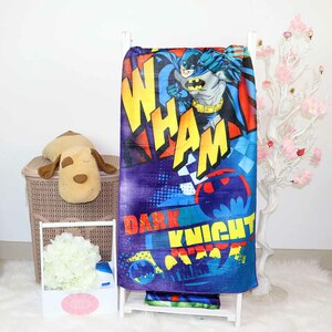 DC Comics Batman Microfibre Kids Beach Bath Towel 55x110cm TRHA1925 (Official Warner Bros. Product)