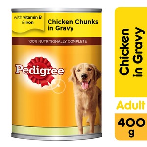 Pedigree Chicken Chunks in Gravy Wet Dog Food Can 400g
