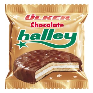 Ulker Cikolatali Halley Chocolate Coated Sandwich Biscuit 26g