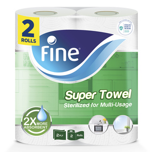 Fine Super Towel 2ply 2pcs
