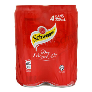 Schweppes Ginger Ale 4 x 320ml