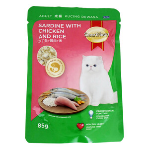 Smartheart Cat Food Sardine Chicken & Rice 85g