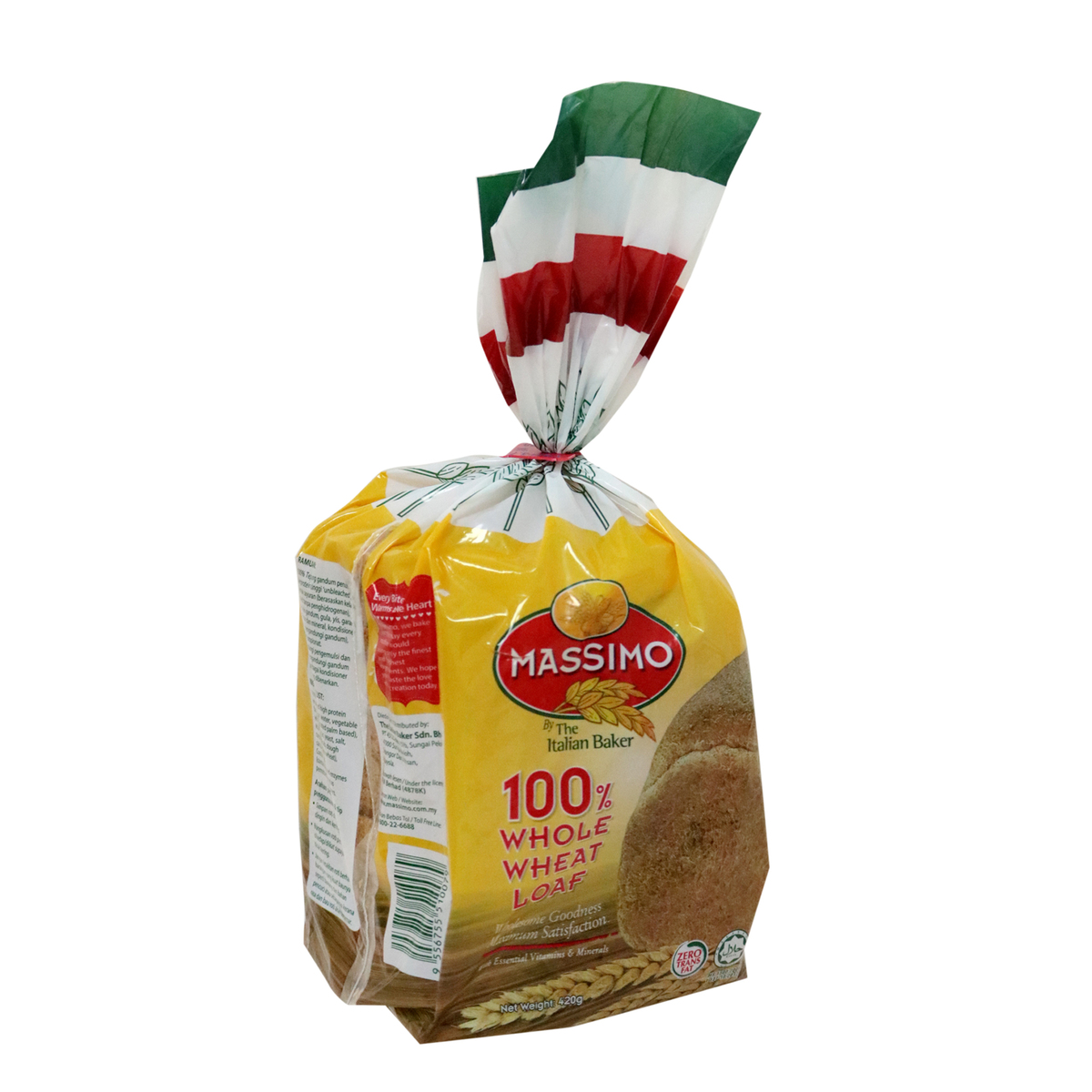 Massimo whole wheat bread